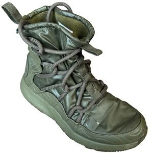 Nike Tanjun High Rise Boots Insulated Green Nylon Womens 7.5 UK 5 EU 38.5‎